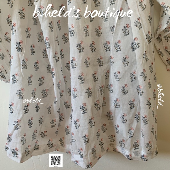 Dôen Jo Dress in Red Dahlia Block Print Organic Cotton Size XS Brand New NWT - Picture 12 of 17